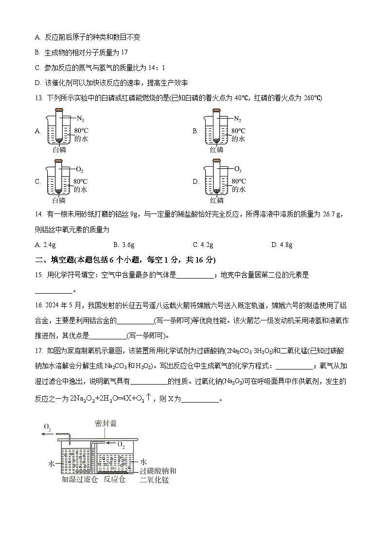 2025年河南省安阳市滑县老店镇第一初级中学中考一模化学试题第3页