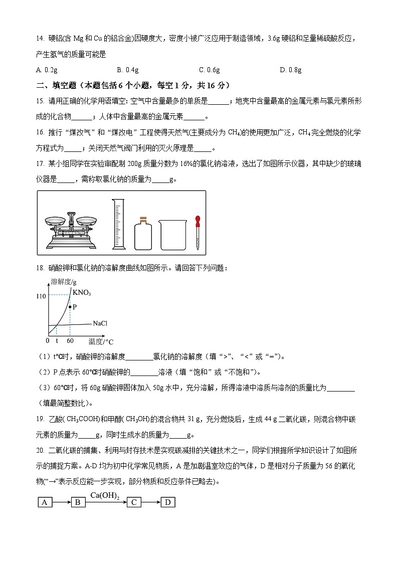 2025年河南省洛阳市瀍河区中考一模化学试题第3页