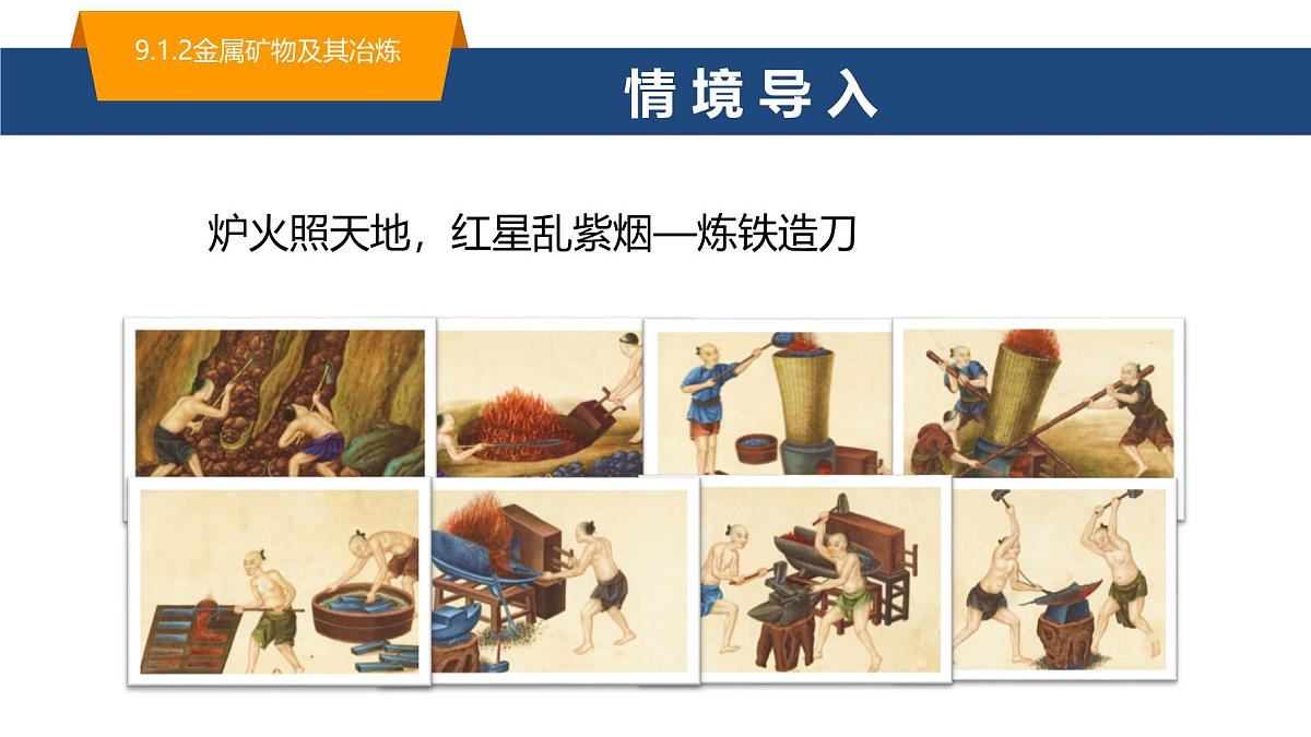 9.1.2 金属矿物及其冶炼 课件-2024-2025学年九年级化学鲁教版下册第1页
