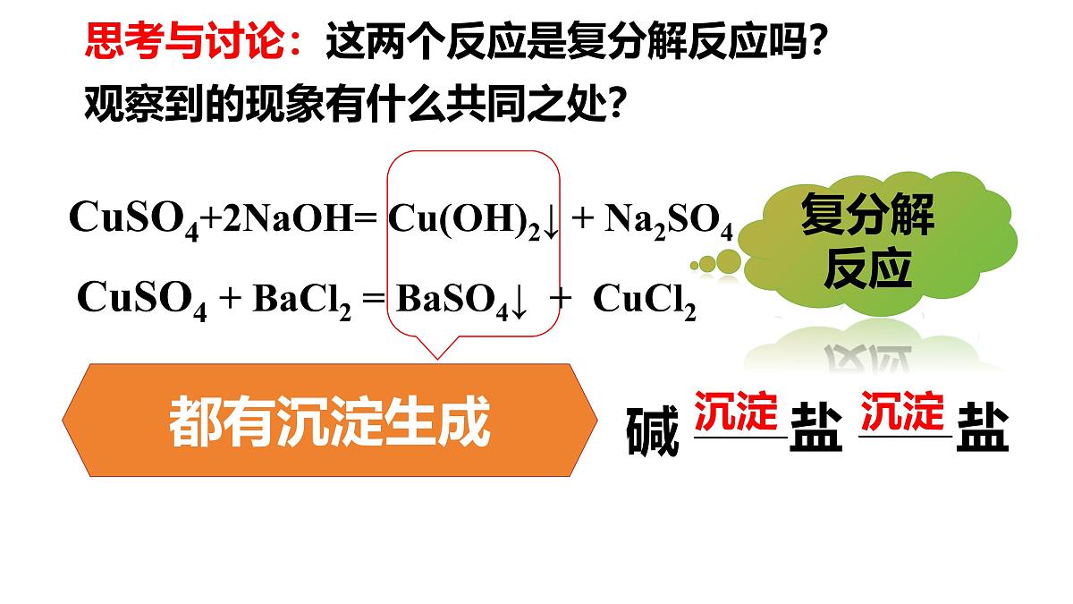 10.3.3复分解反应条件-2024-2025学年九年级化学人教版下册 课件第6页