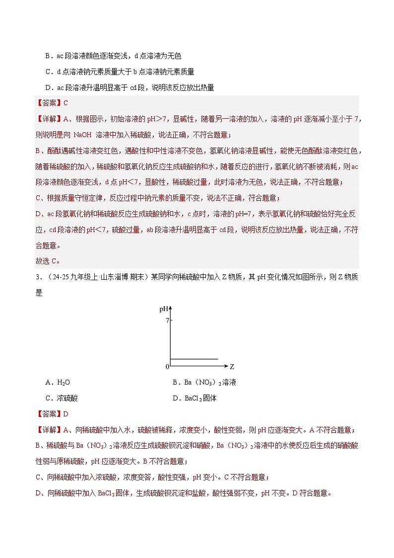 题型一 坐标曲线题（测试）（解析版）第2页