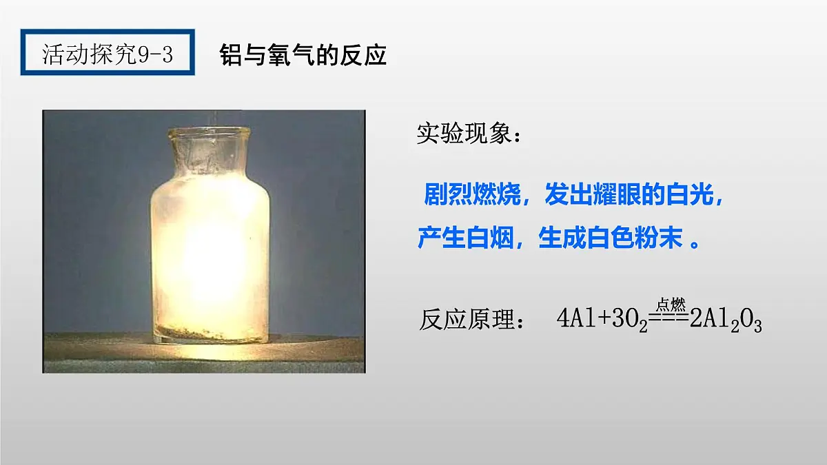 鲁教版化学九年级下册第九单元第二节金属的化学性质 第一课时课件第4页