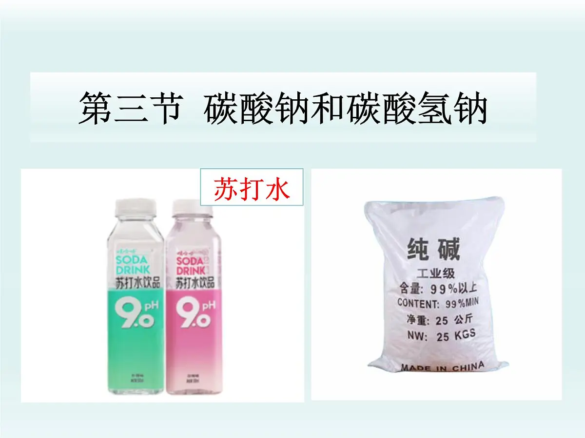 鲁教版化学九年级下册第八单元 第三 碳酸钠和碳酸氢钠第一课时课件第1页