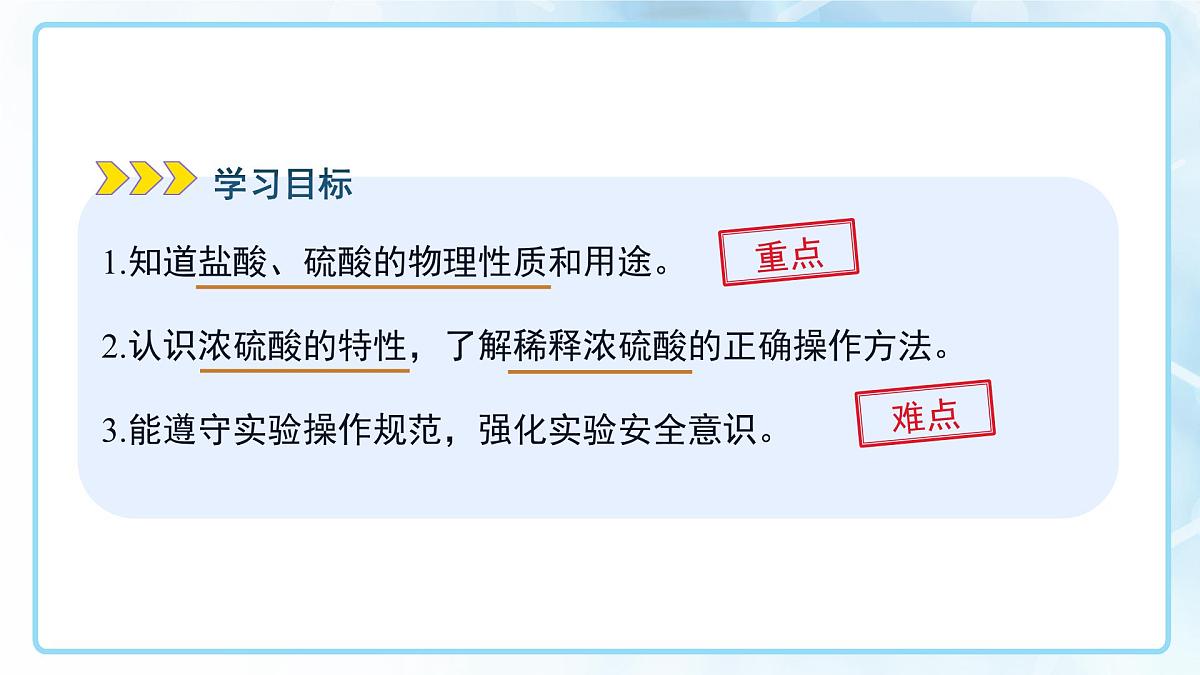 第十单元课题2 常见的酸和碱 第1课时 2025学年九年级化学人教版（2024）下册课件第2页