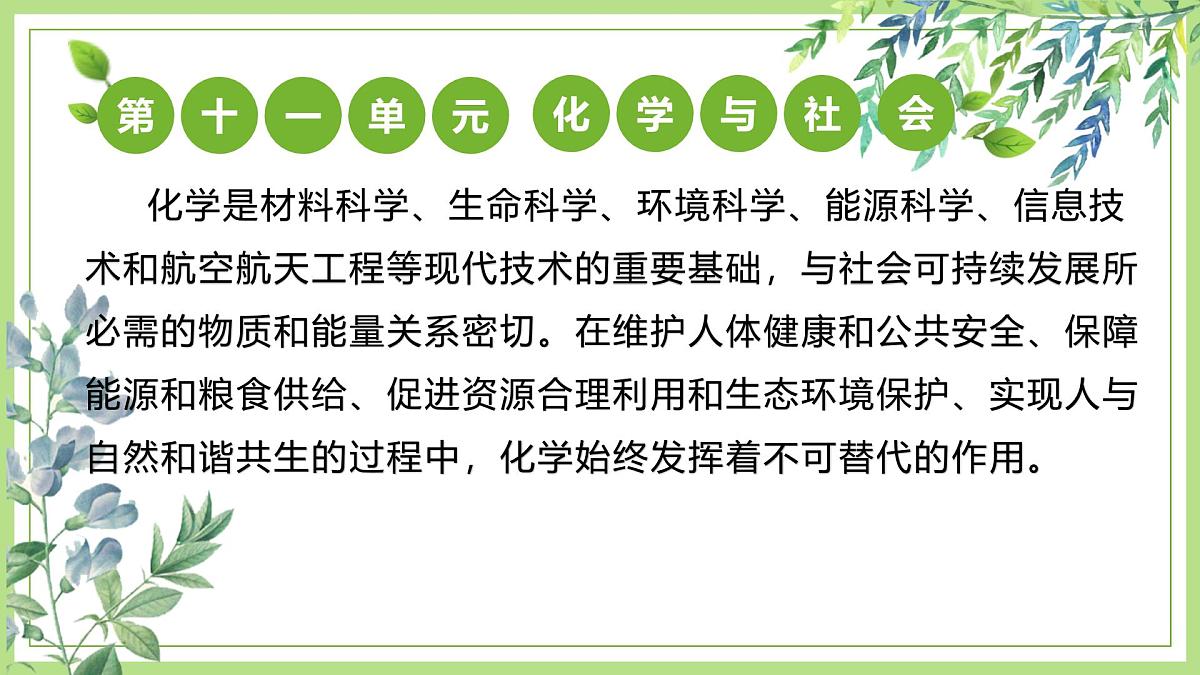 课题1化学与人体健康（第1课时） 2025学年九年级化学下册课件人教版2024第1页