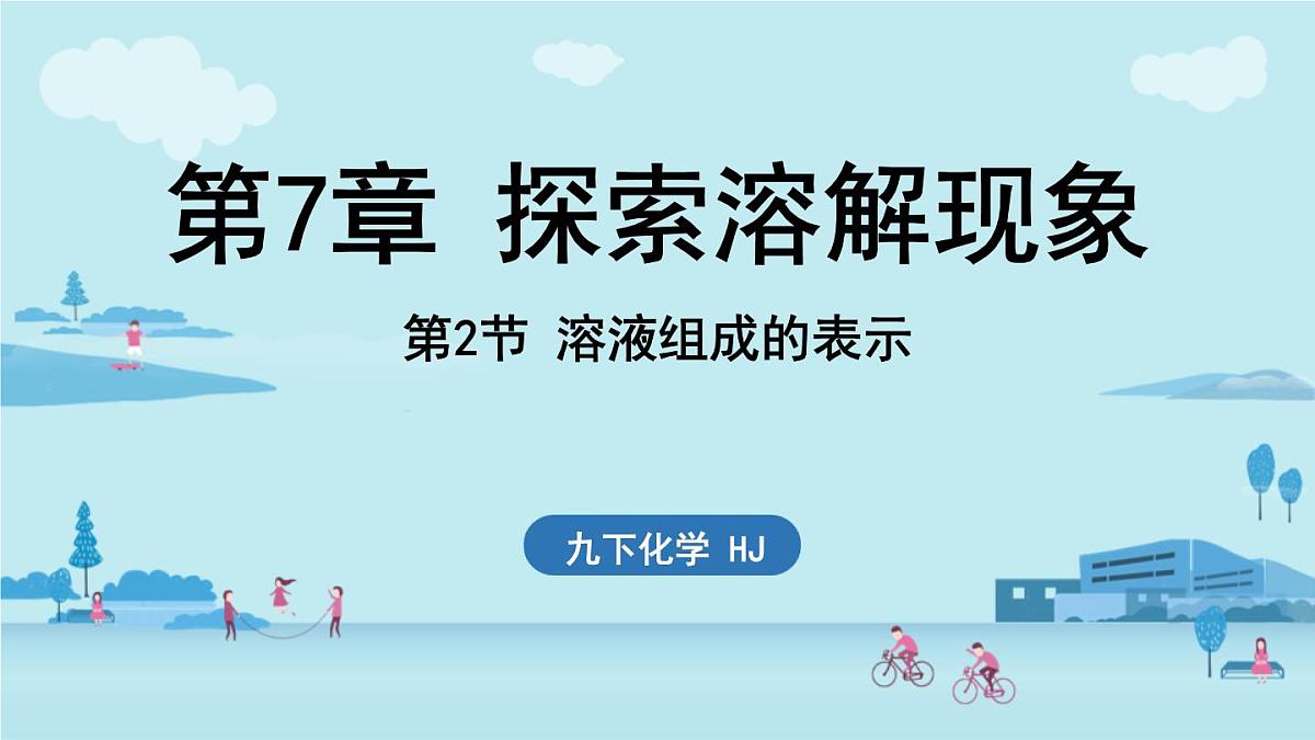 第2节 溶液组成的表示-2024-2025学年九年级下化学同步课件（2025版）沪教版第1页