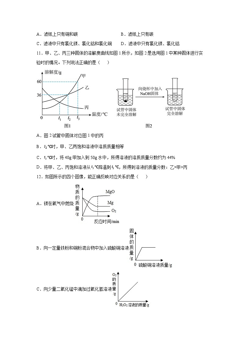 江苏省盐城市亭湖区2024-2025学年九年级下学期3月月考化学第3页