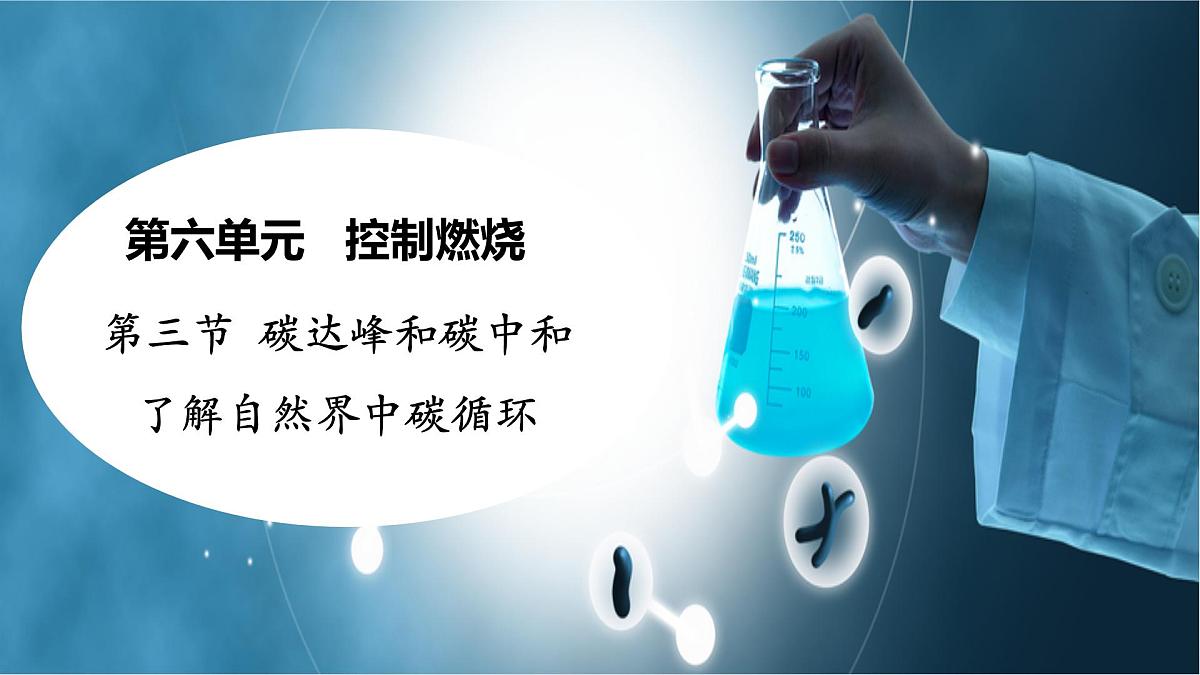 6.3.1控制燃烧 碳达峰和碳中和（第一课时）-2024-2025学年九年级化学鲁教版上册课件第1页
