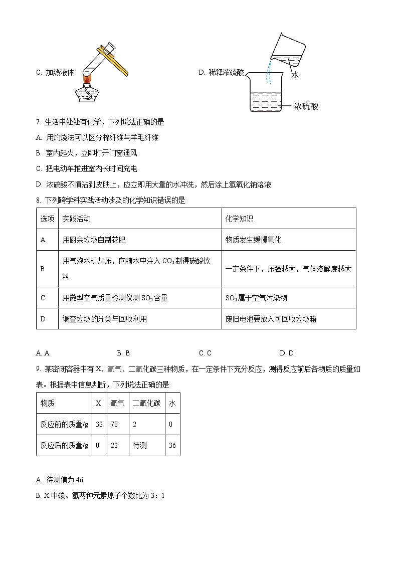 2025年甘肃省定西市临洮县中考一模化学试题（原卷版+解析版）第2页