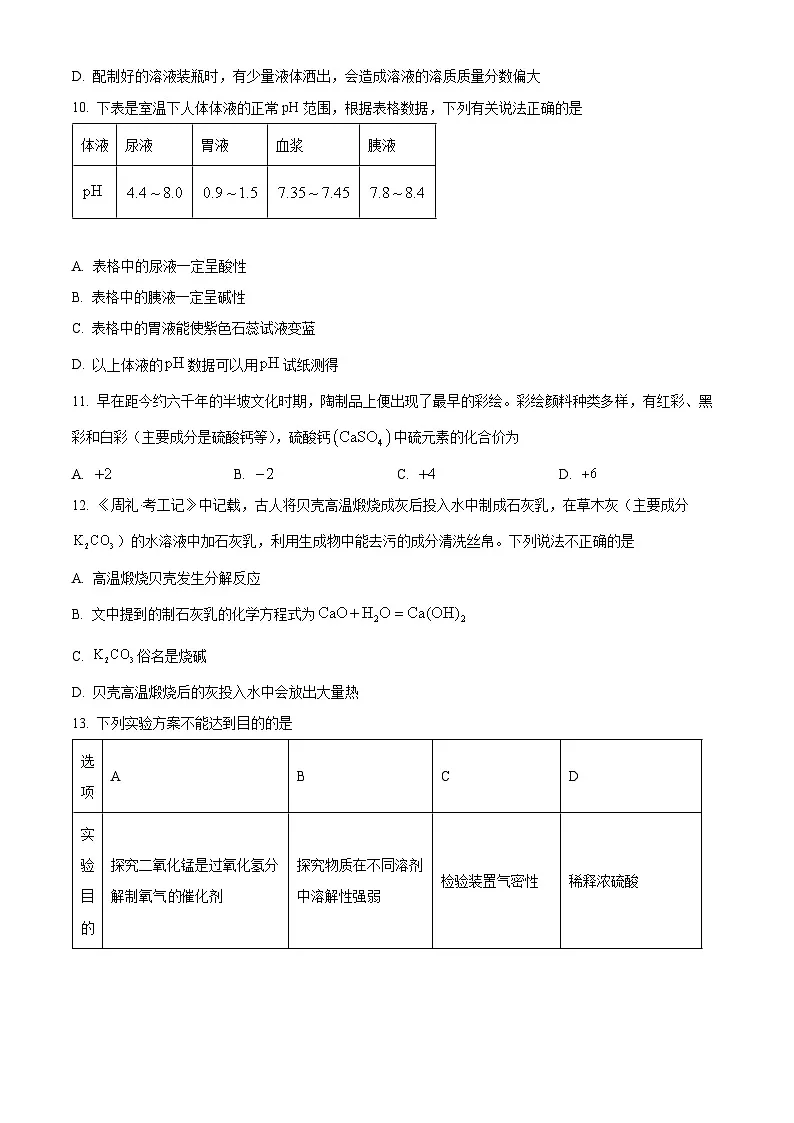 2025年云南省玉溪市中考一模化学试题（原卷版+解析版）第3页
