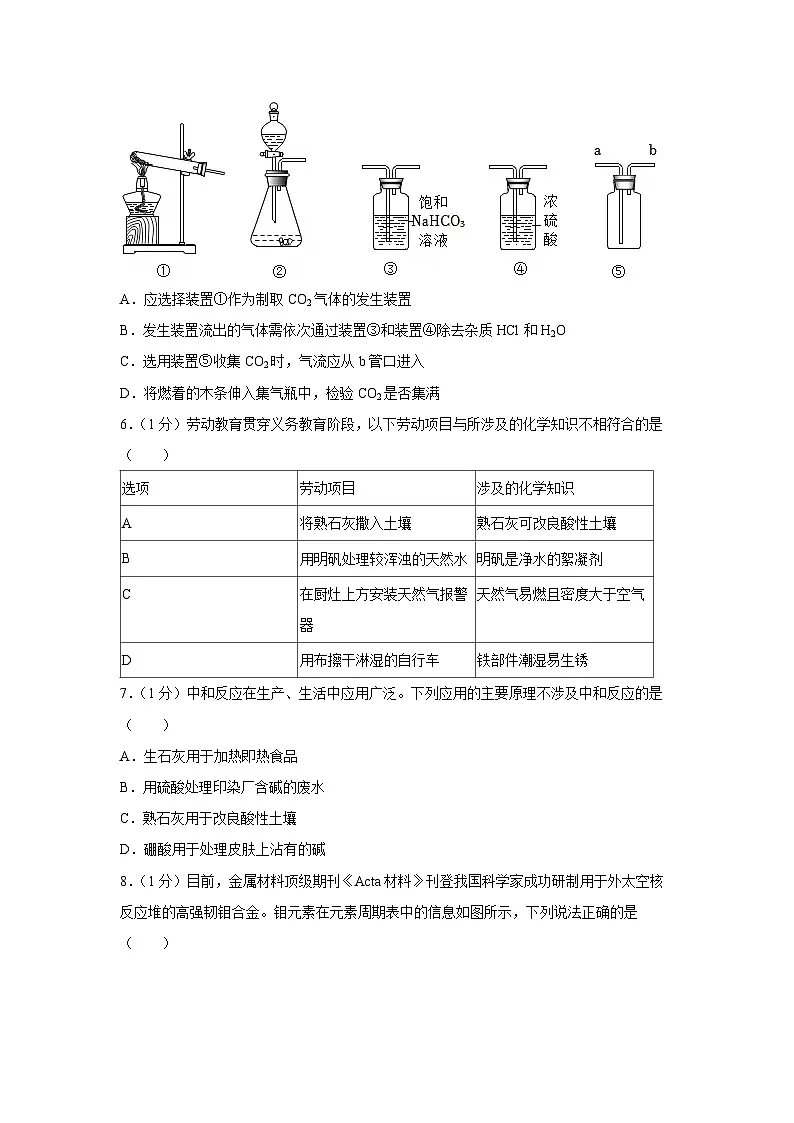 辽宁省大连市2025年中考一模模拟（二）化学第2页