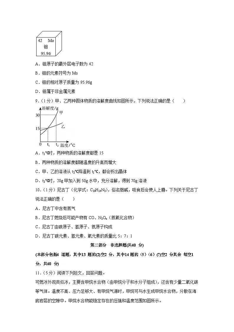 辽宁省大连市2025年中考一模模拟（二）化学第3页
