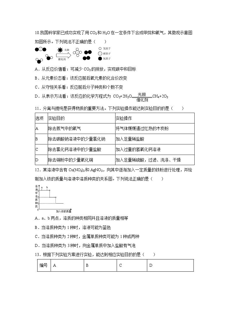 湖北省宜昌市夷陵区2023-2024学年九年级下学期4月期中化学试卷第3页
