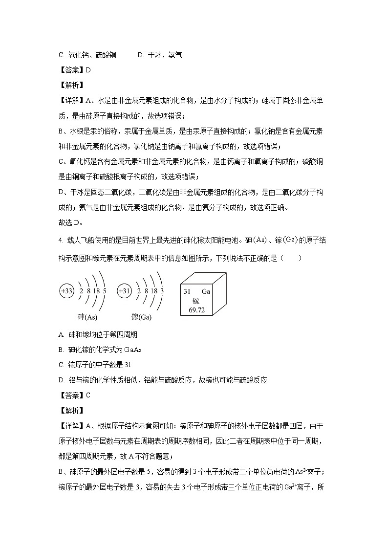 甘肃省武威市凉州区西营镇联考2025年中考一模化学试题（解析版）第2页
