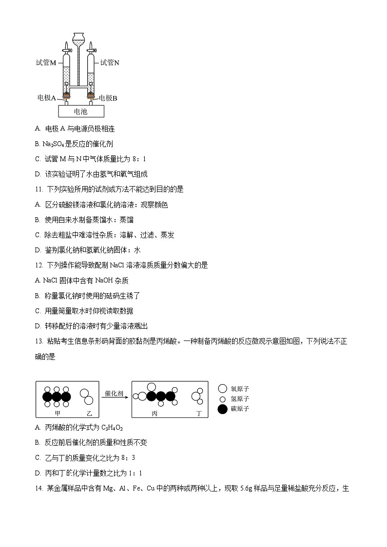 2025年河南省商丘市睢县中考一模化学试题（中考模拟）第3页
