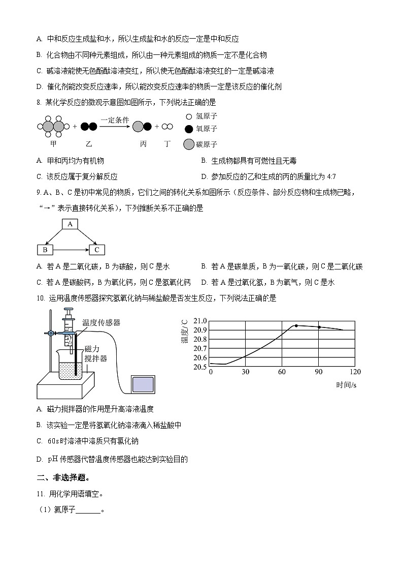 2025年吉林省吉林市第二十三中学中考一模化学试题（中考模拟）第2页