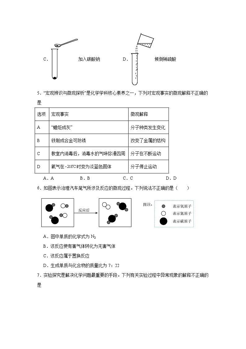 2025年陕西省初中学业水平考试化学模拟试卷（附答案解析）第2页