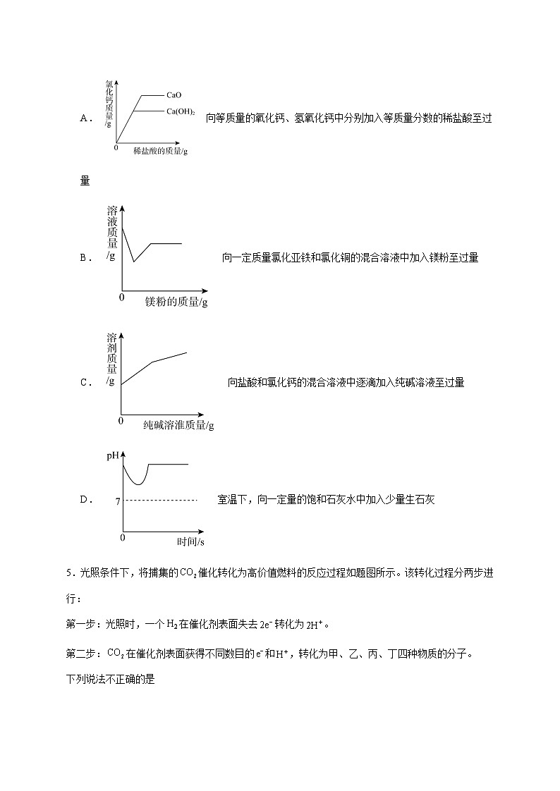 甘肃省武威市2025届中考化学模拟试题（一模）含答案第2页