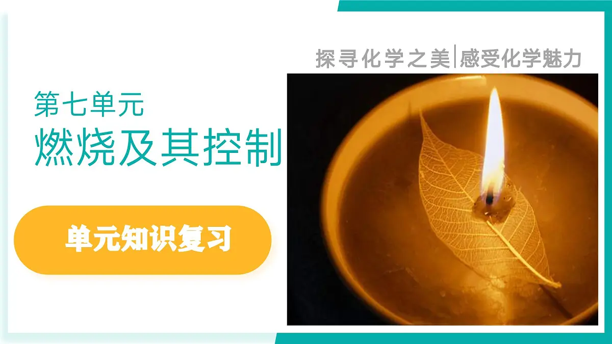 第七单元 燃烧及其控制（同步课件）-2024-2025学年八年级化学全一册（鲁教版五四学制2024）第1页