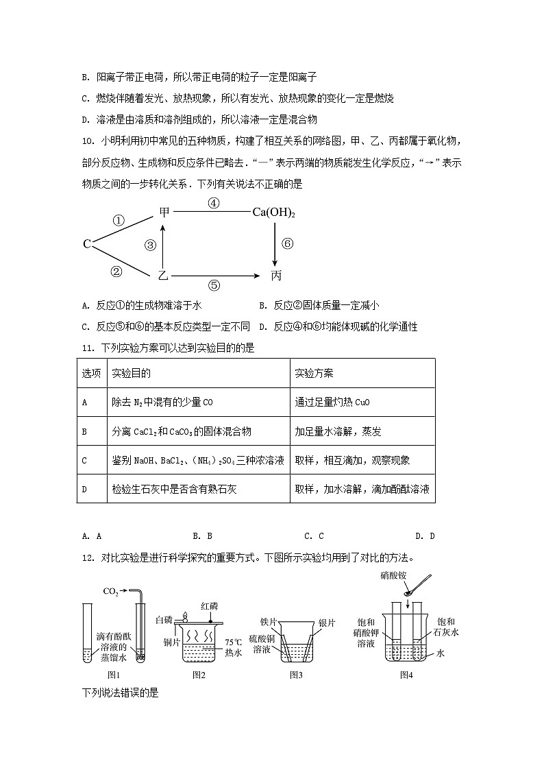 2025年湖北省黄石市阳新县陶港中学中考模拟考试化学试题 （中考模拟）第3页