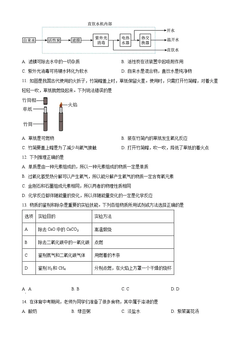 湖南省郴州市第六中学2024-2025学年九年级下学期3月月考化学试题（原卷版+解析版）第3页