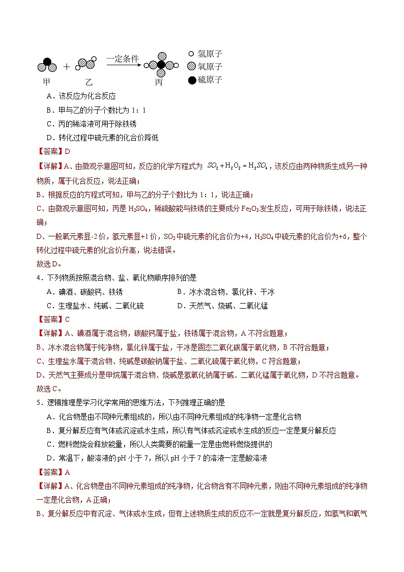 化学（陕西卷）（全解全析）第2页