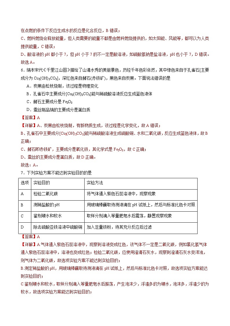 化学（陕西卷）（全解全析）第3页