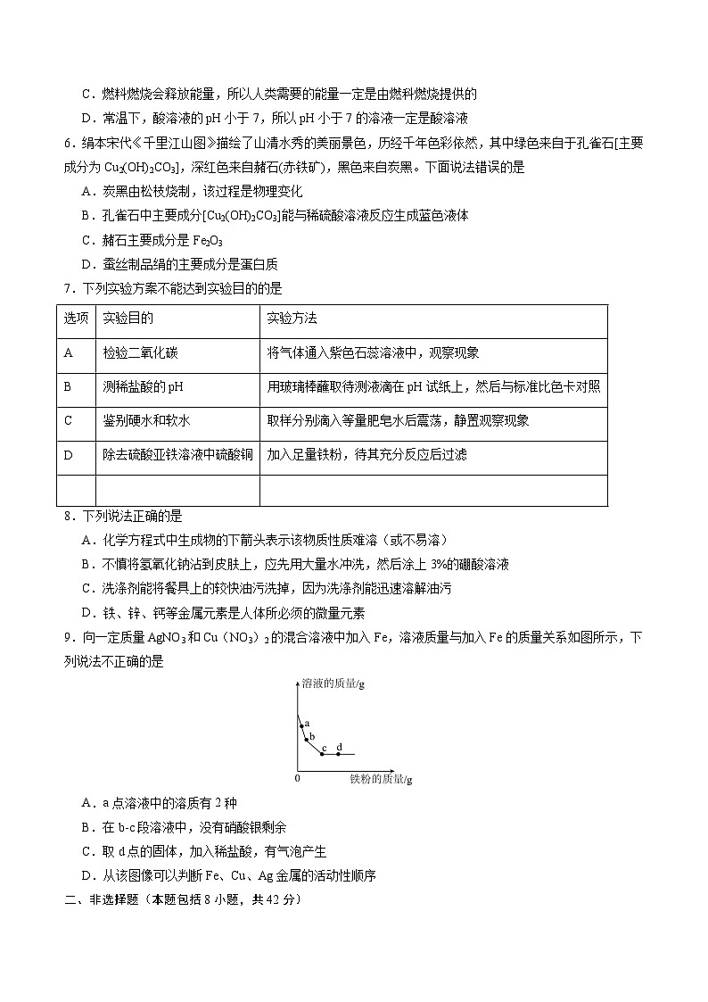 化学（陕西卷）（考试版A4）第2页