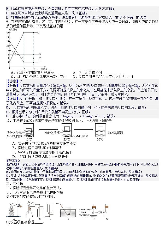 2025年辽宁省盘锦市第一完全中学中考三模化学试题（答案版）第3页