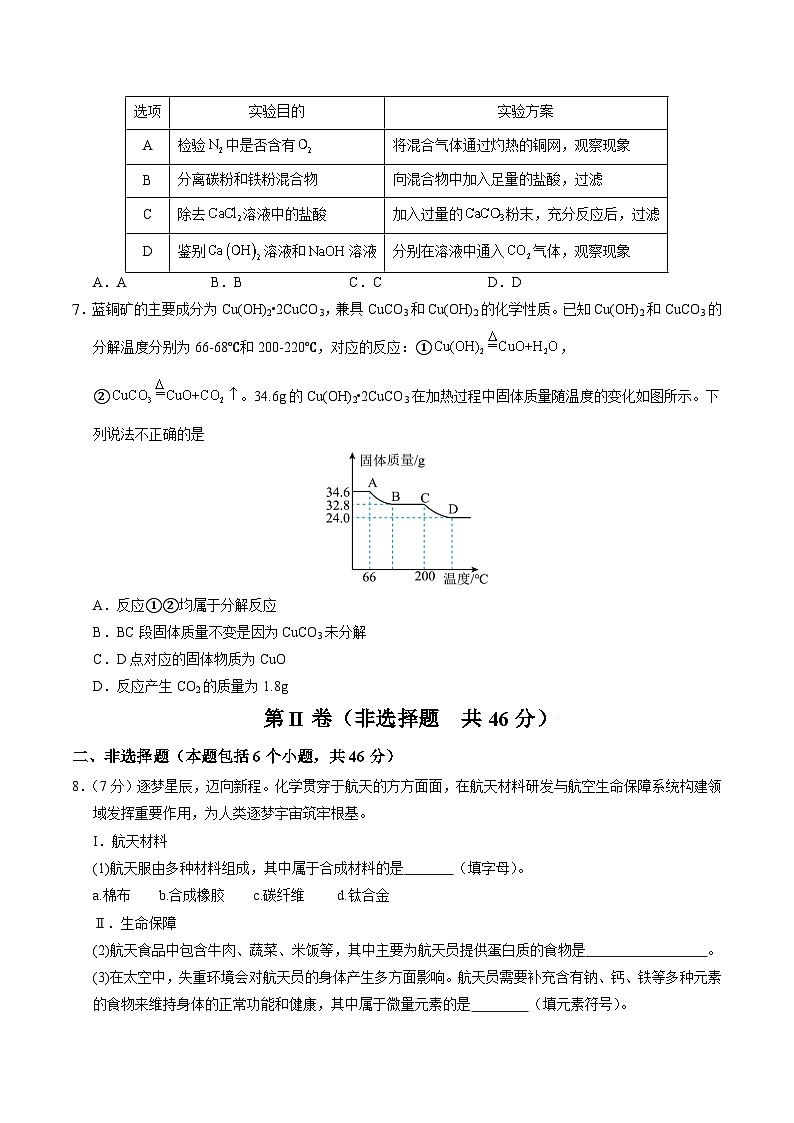 2025年中考押题预测卷：化学（贵州卷）（考试版）第2页