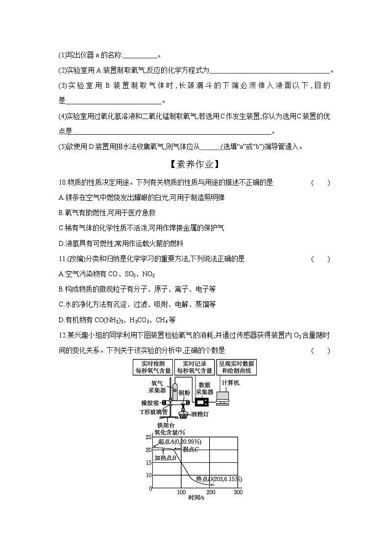 （人教版）中考化学一轮复习考点研究练习1.3 空气 氧气（含解析）第3页
