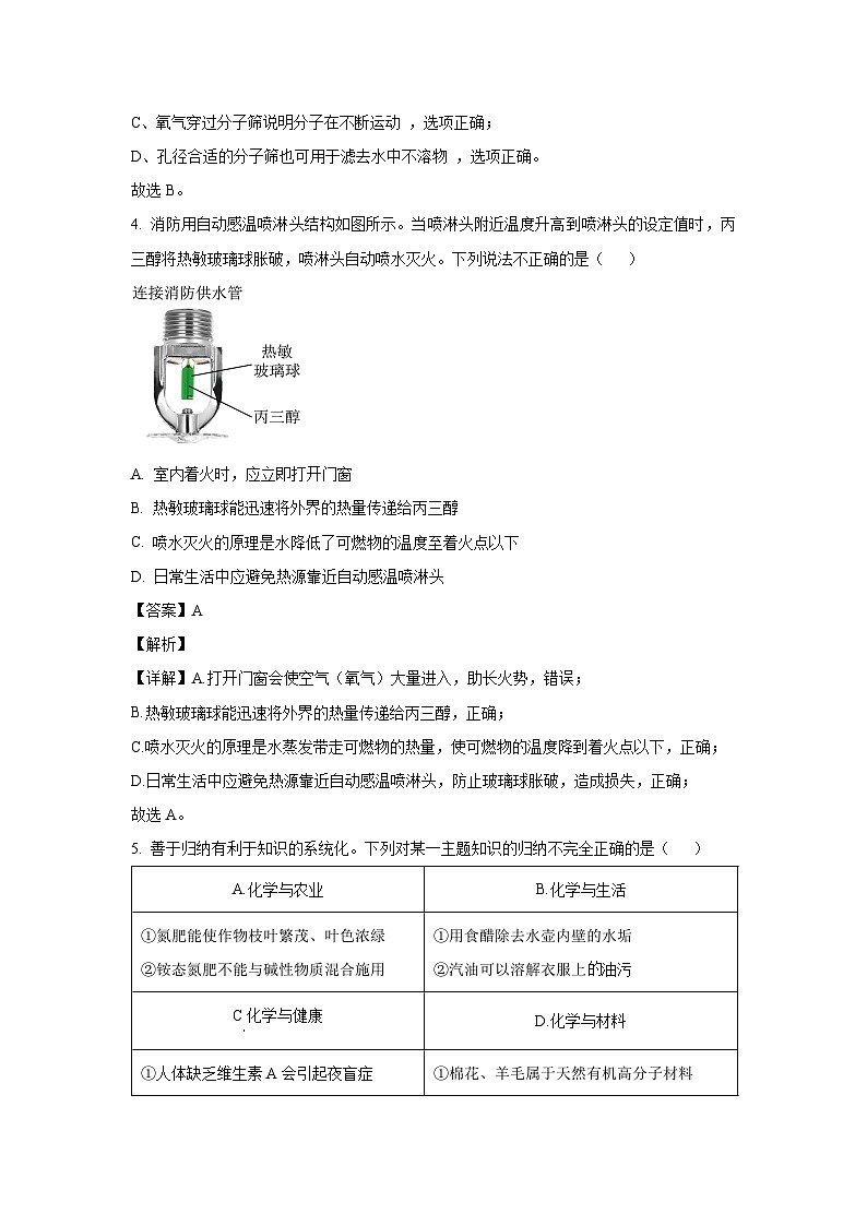内蒙古赤峰2025年中考二模化学试题（解析版）第3页