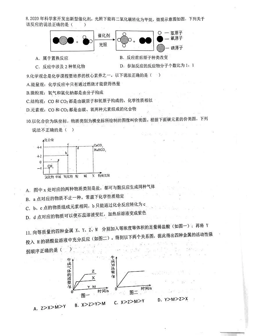 2025年四川省自贡市富顺县第二中学校中考一模化学试题（中考模拟）第2页