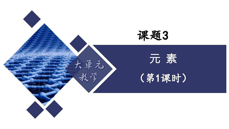 课题3 元素（第1课时）（同步课件）-【大单元教学】2024-2025学年九年级化学上册同步备课系列（人教版2024）第1页