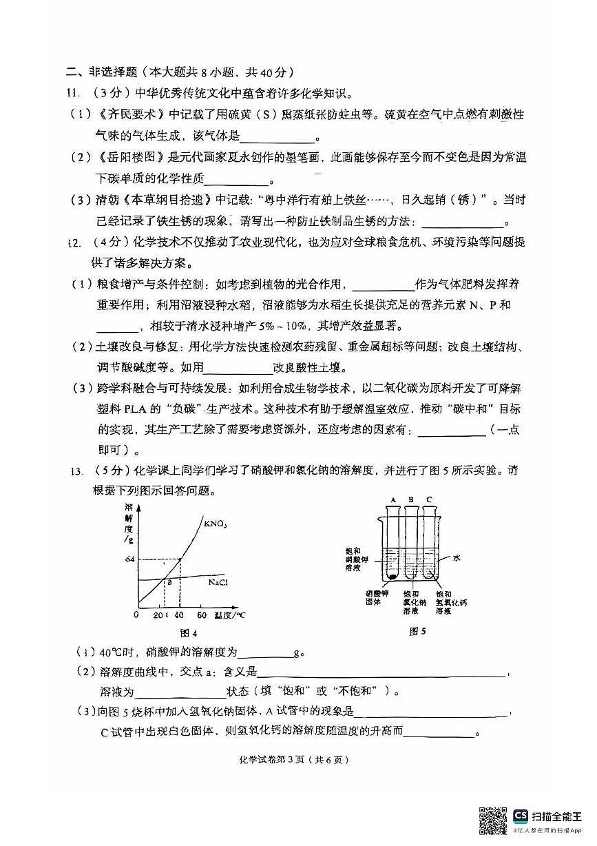 2025年河北省廊坊市广阳区中考二模化学试题（中考模拟）第3页