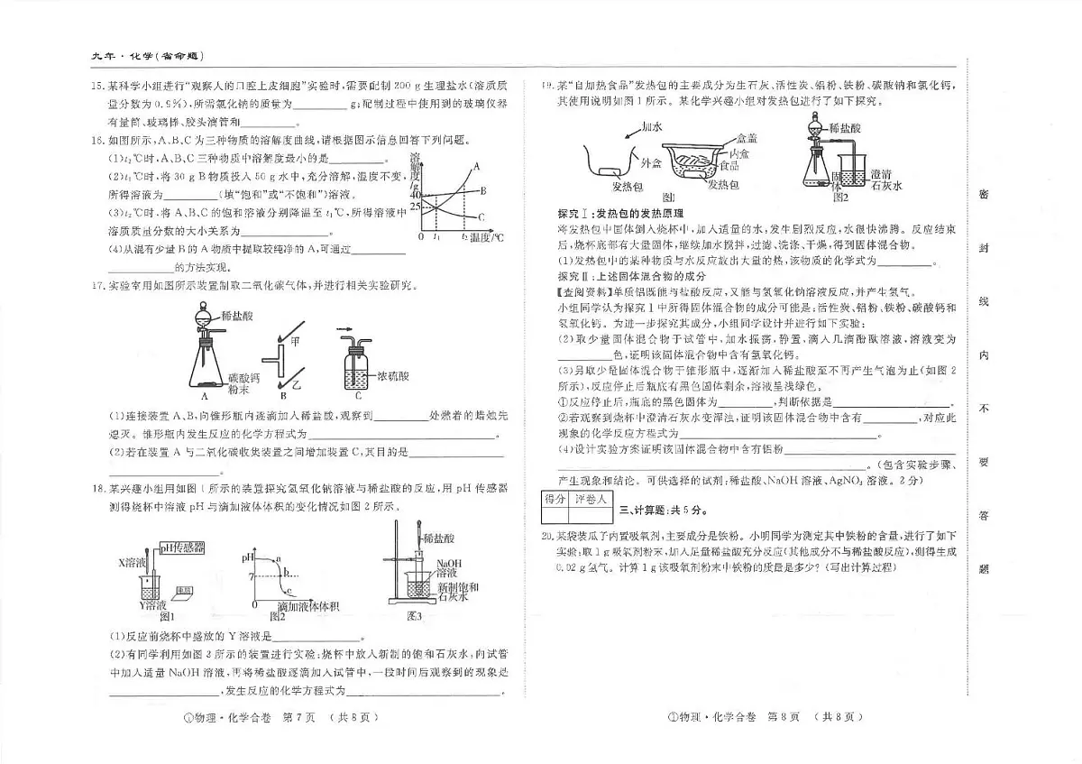 2025年吉林省松原市前郭尔罗斯蒙古族自治县中考第四次模拟预测化学试题（中考模拟）第2页