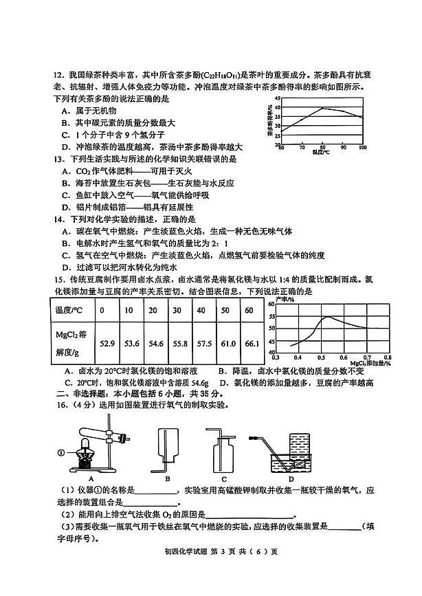 2025年山东省淄博市临淄区中考二模化学试卷（中考模拟）第3页
