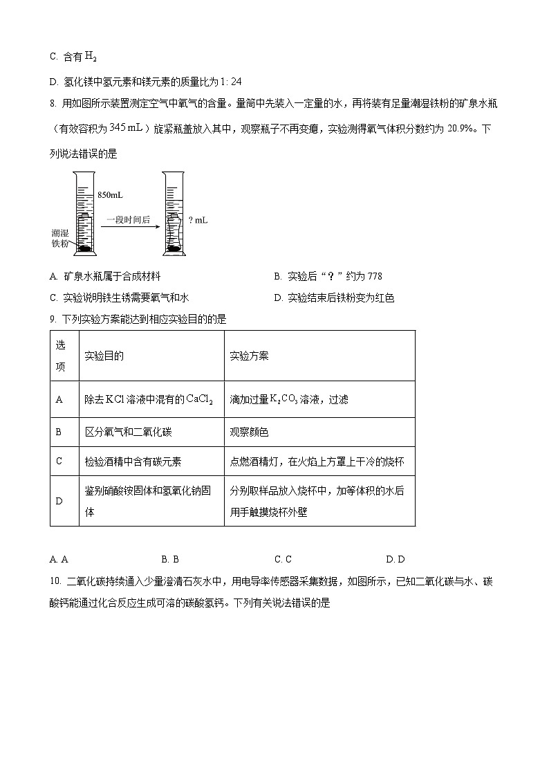 2025年河北省唐山市迁安市中考二模化学试题（中考模拟）第3页
