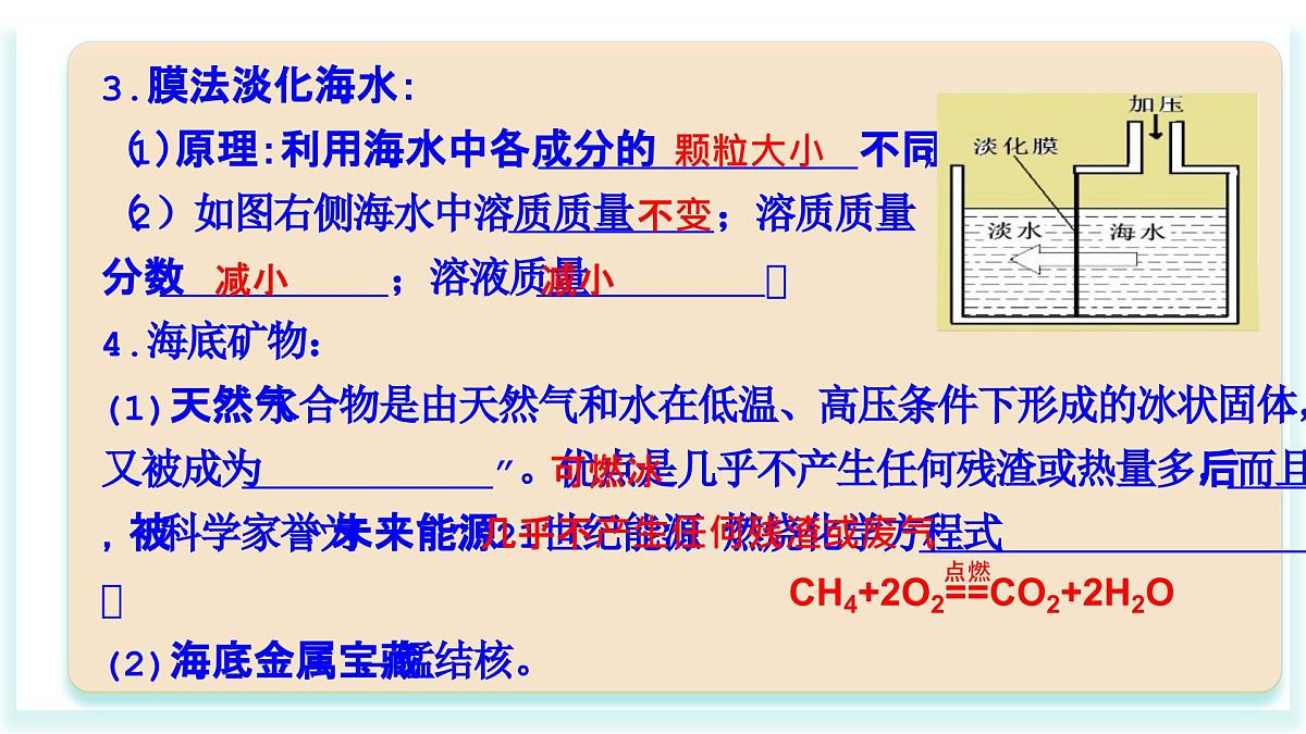 2025年春鲁教版化学九年级下册 第八单元 海洋化学资源的利用（单元复习课件）第6页