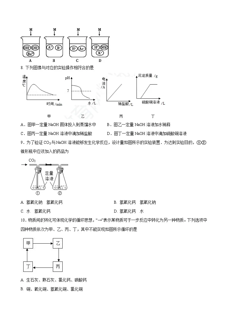 2025年春鲁教版化学九年级下册 第二节 碱及其性质（分层练习）（原卷版）第2页