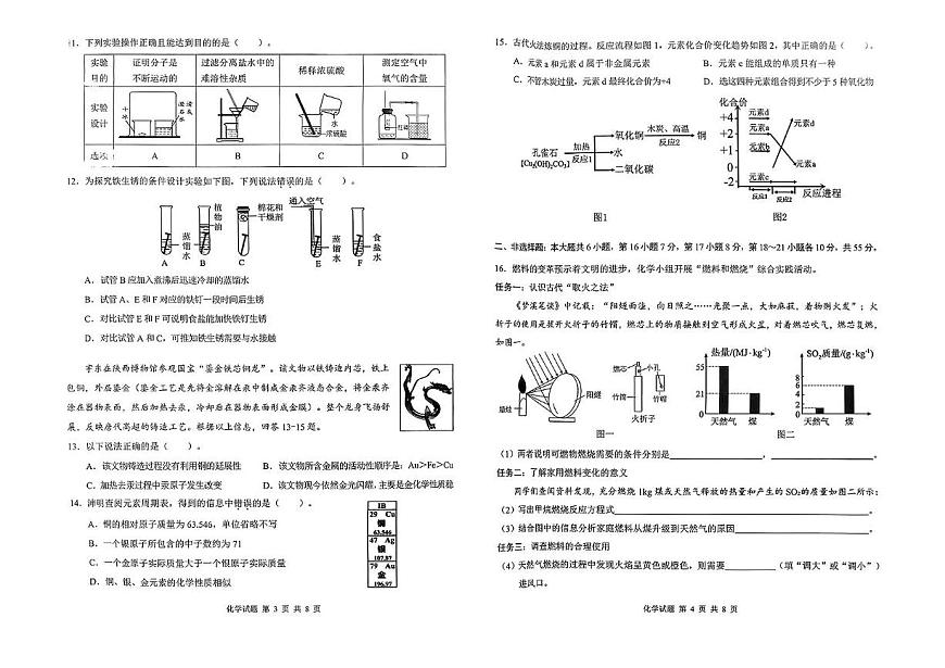 2025年广东省惠州市惠城区第二次初中学业水平模拟化学试卷（中考模拟 ）第2页