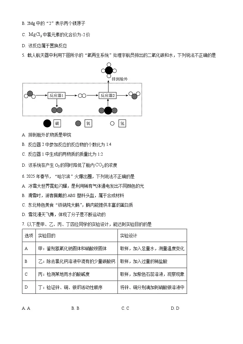 2025年河北省唐山市丰润区中考二模化学试题（中考模拟 ）第2页