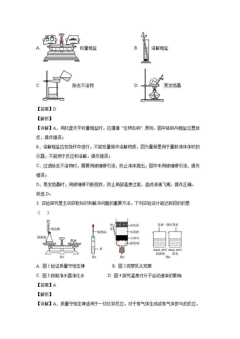 山东省日照市岚山区2025年中考二模化学试卷（解析版）第2页
