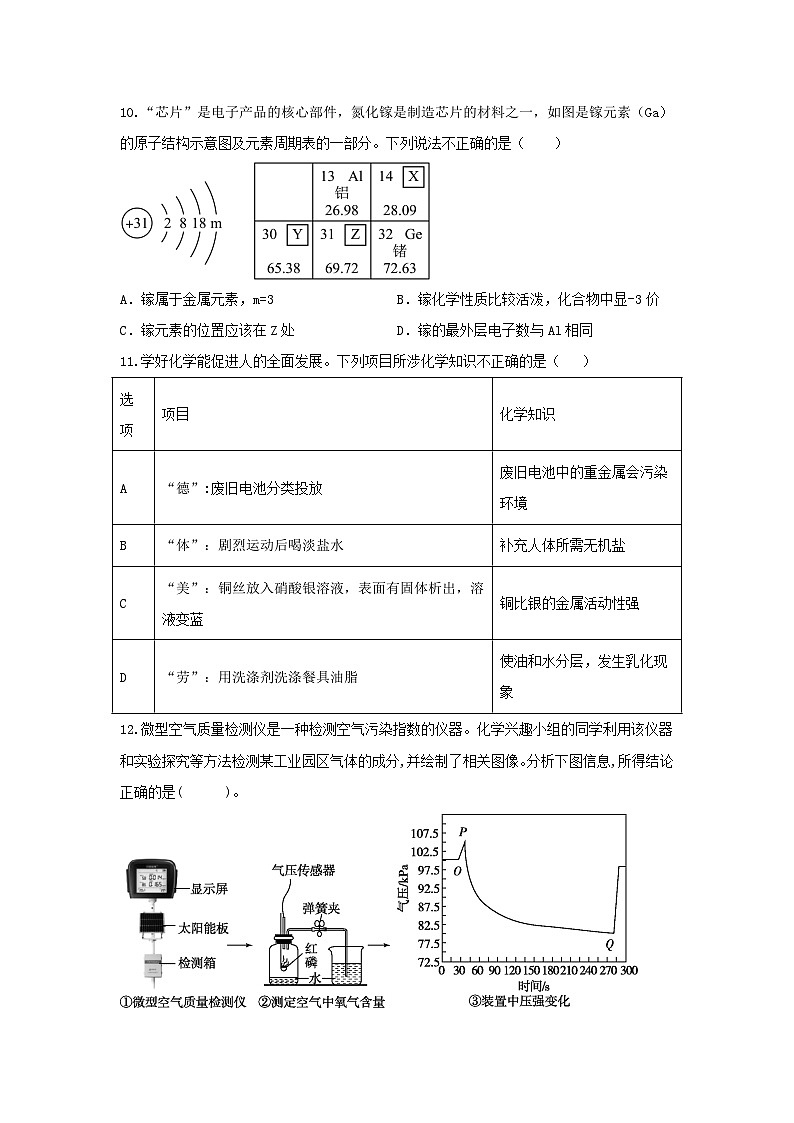 2025年湖北省黄石市西塞山区部分学校中考第二次模拟考试化学试题（中考模拟）第3页