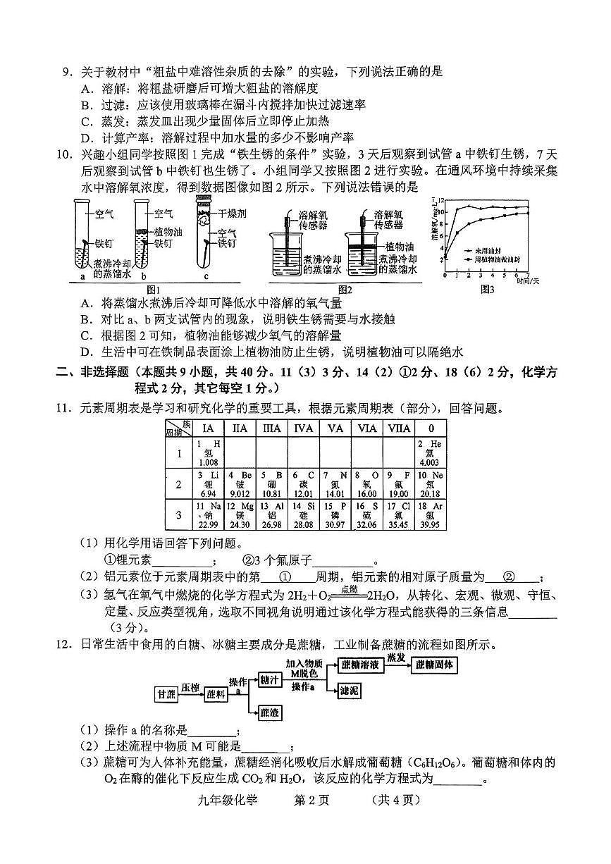 2025朝阳二模化学第2页