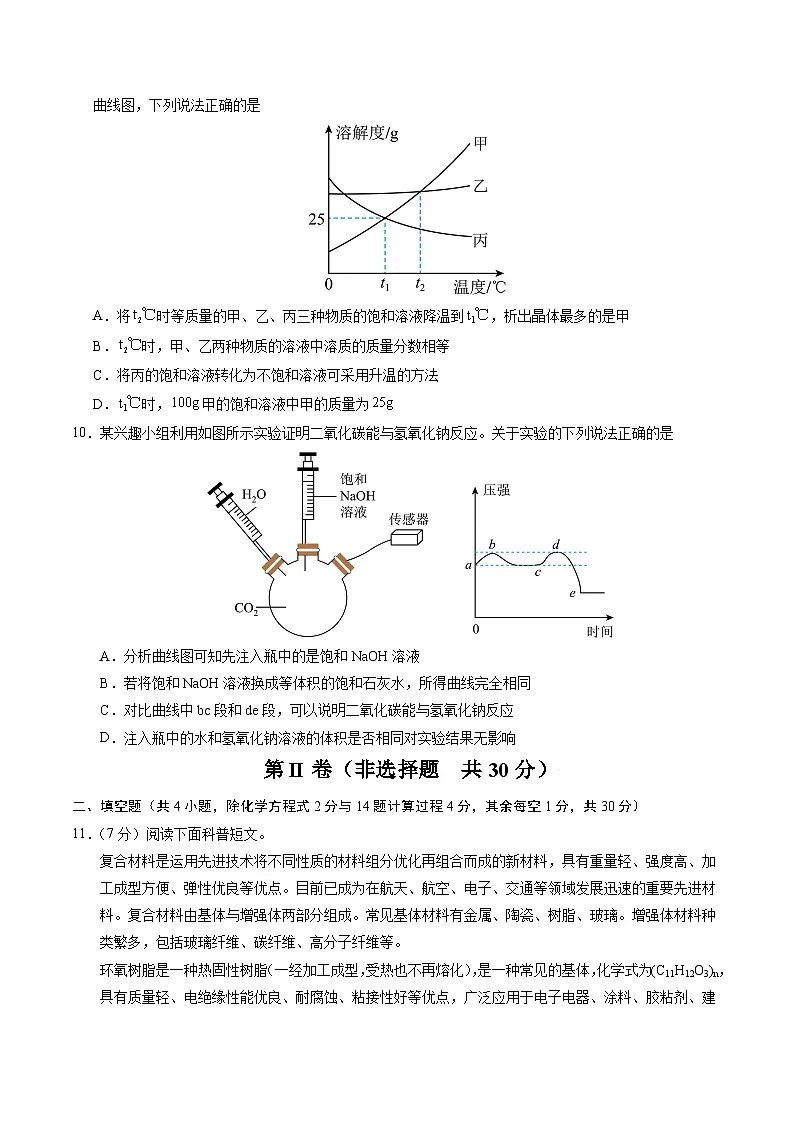 化学（深圳卷01）（考试版）第3页
