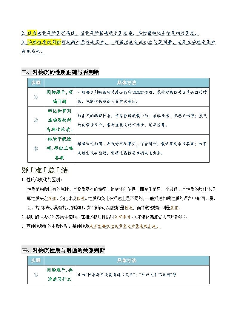 2025年中考化学专项复习专题04 物质的性质与用途-2024年中考化学答题技巧与模板构建练习（解析版）第2页