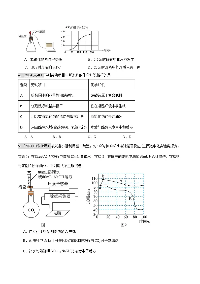 专题07 酸碱盐（第02期）（学生版）第2页
