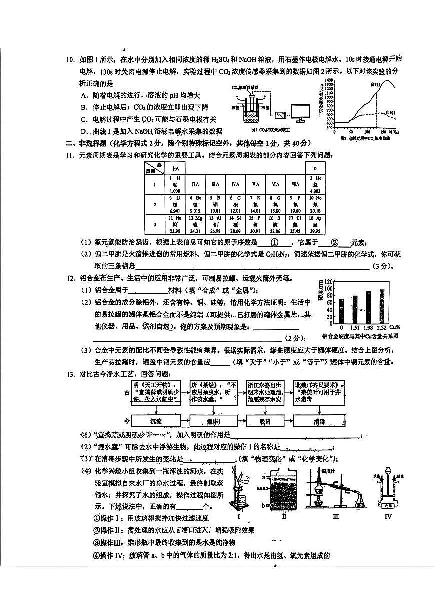 2025年吉林省长春市第八十七中学中考三模化学试题第2页
