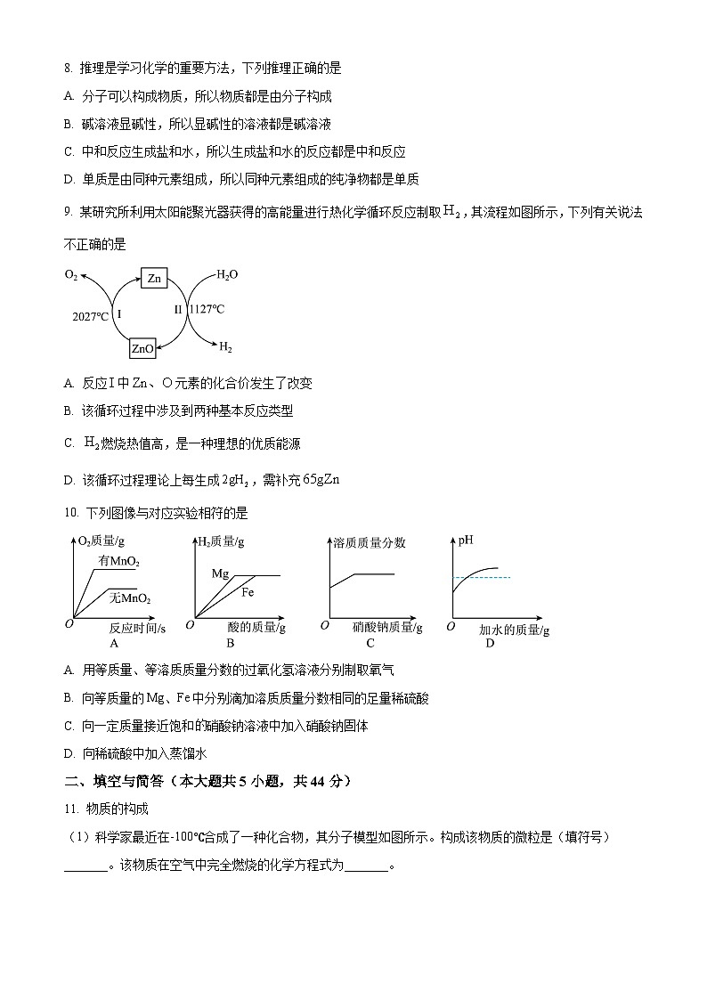 2025年山东省威海市文登区中考三模化学试题（中考模拟）第3页